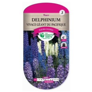 Graines - Delphinium vivace géant du pacifique - 0,8 gr - Les Doigts Verts