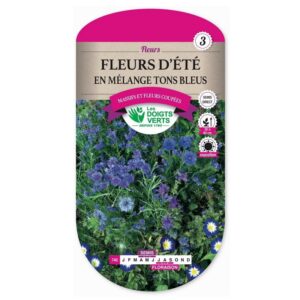 Graines - Fleurs d'été en mélange tons bleus - 5 gr - Les Doigts Verts