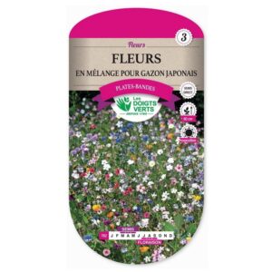 Graines - Fleurs en mélange pour gazon japonais - 5 gr - Les Doigts Verts