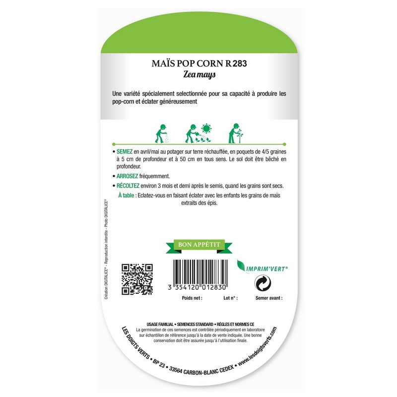 Semences - 283-MAIS POP CORN-page2 - Les Doigts Verts
