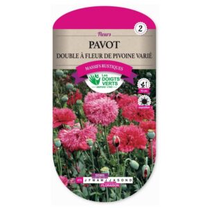 Semences - 670-PAVOT DOUBLE A FLEUR DE PIVOINE VARIE-page1 - Les Doigts Verts