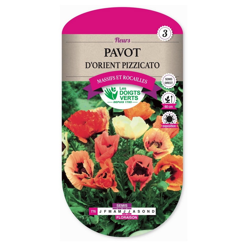 Semences - 776-PAVOT D’ORIENT PIZZICATO-page1 - Les Doigts Verts