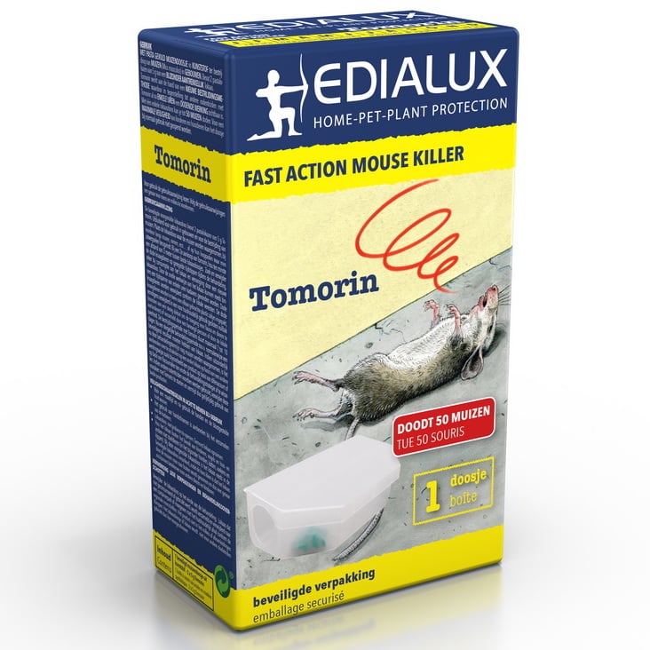 Anti-souris - Boîte d'appâtage Tomorin - Edialux 