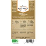 Semences bio – 950263–SACHET–CAMOMILLE-Matricaire–VERSO – Ferme de Sainte Marthe