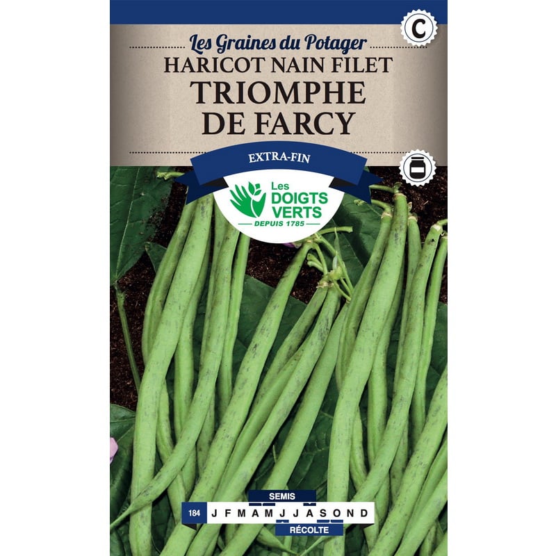 Semences - 184-HARICOT NAIN FILET TRIOMPHE DE FARCY-page1 - Les Doigts Verts