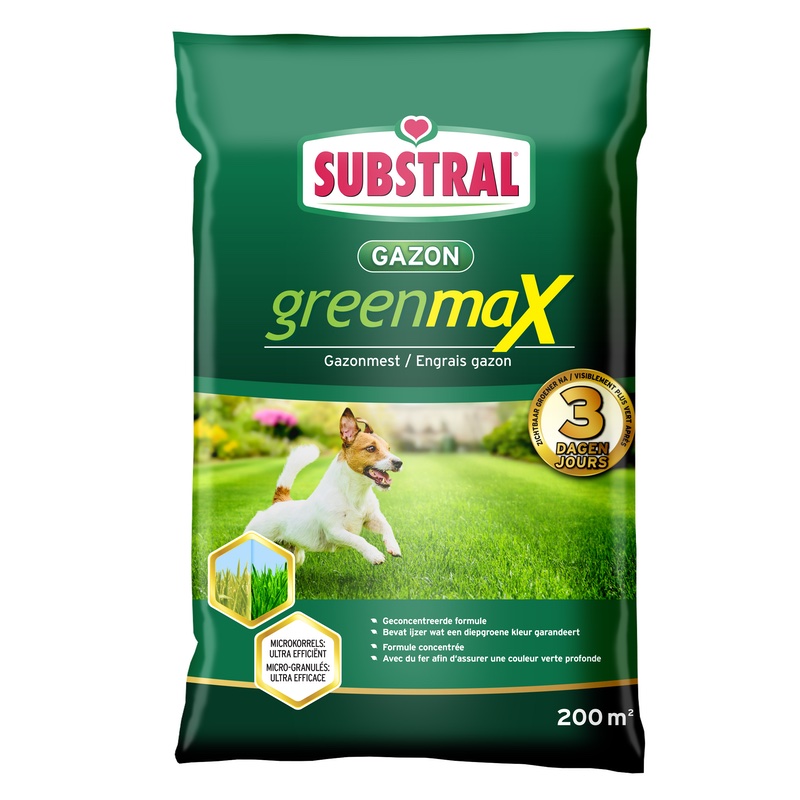 Engrais gazon – GreenMax – 7 kg – 200 m² – Substral