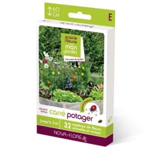 Semences - prairie-fleurie-pour-carre-potager 3m2 - Nova-Flore