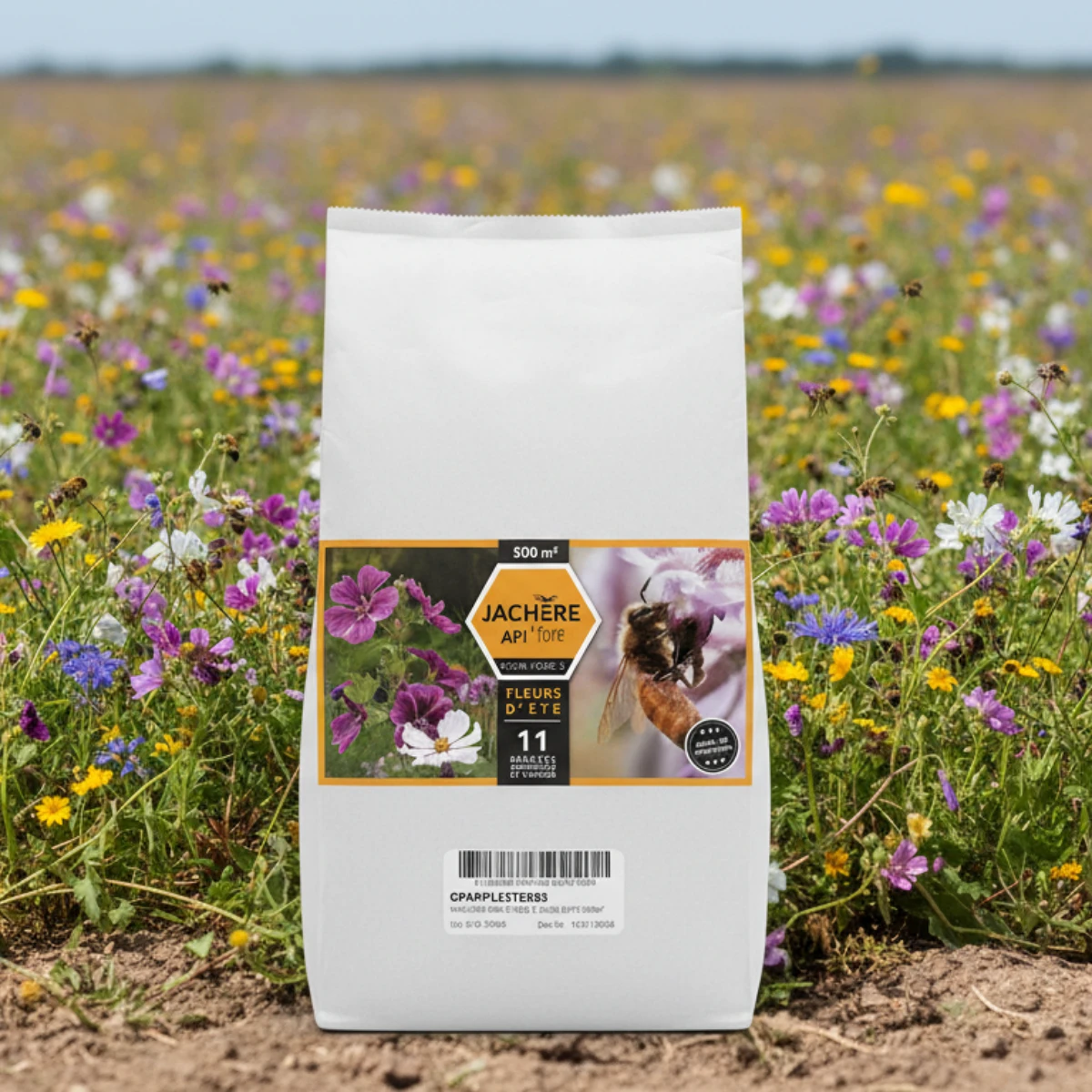 graines jachère mellifère fleurs d'été 500 m² nova flore