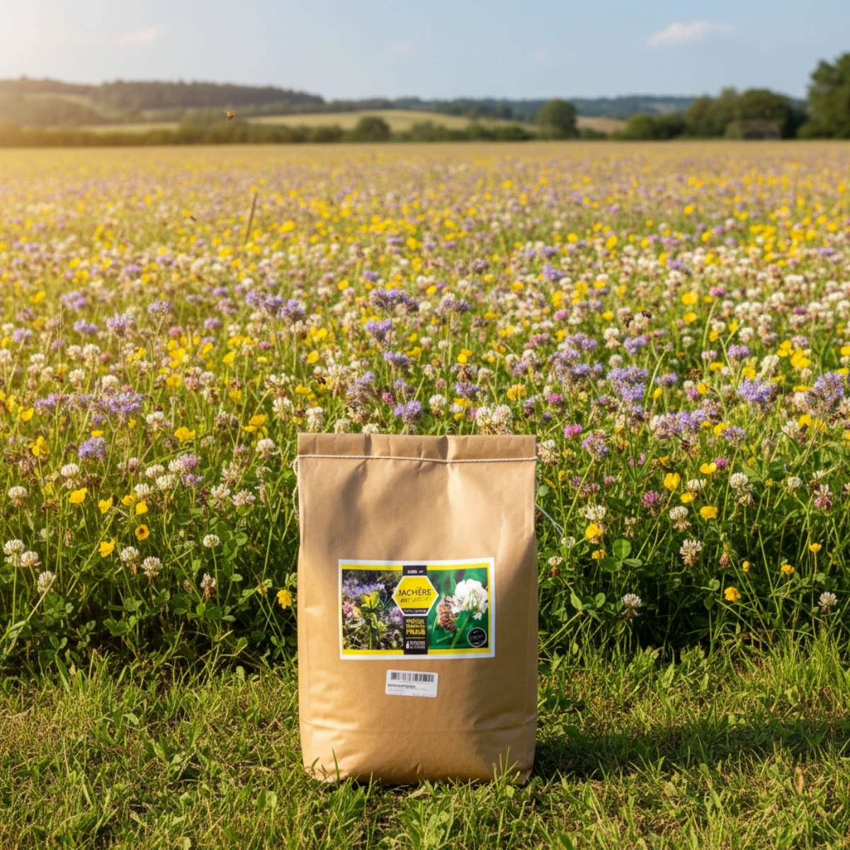 graines jachère mellifère terrain frais 2500 m² nova flore
