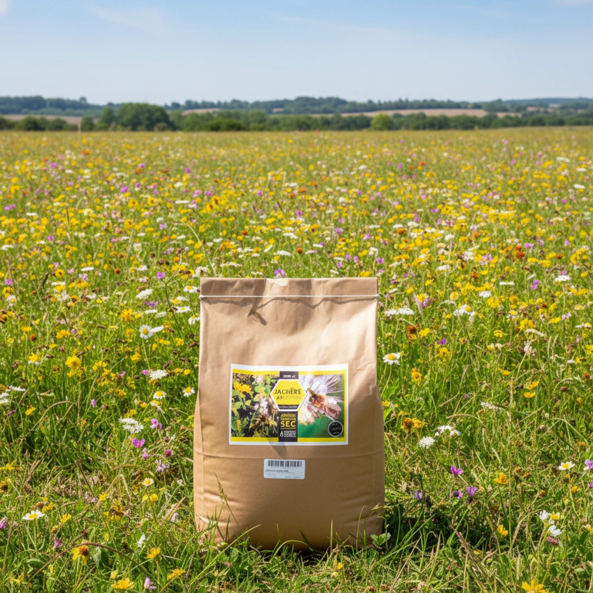 graines jachère mellifère terrain sec 2500 m² nova flore