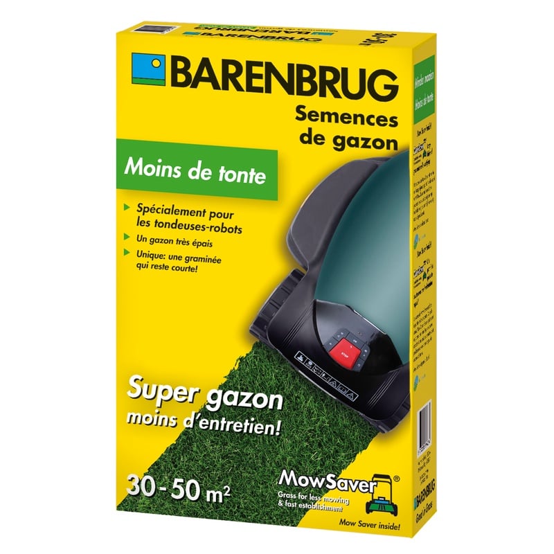 Semences - Gazon Sport et jeux - Moins de tonte 1 kg - 50 m2 - Barenbrug