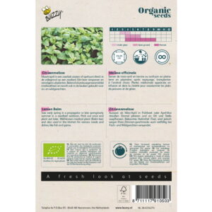 Semences bio - 91050_1 MELISSE OFFICINALE - BUZZY Organic