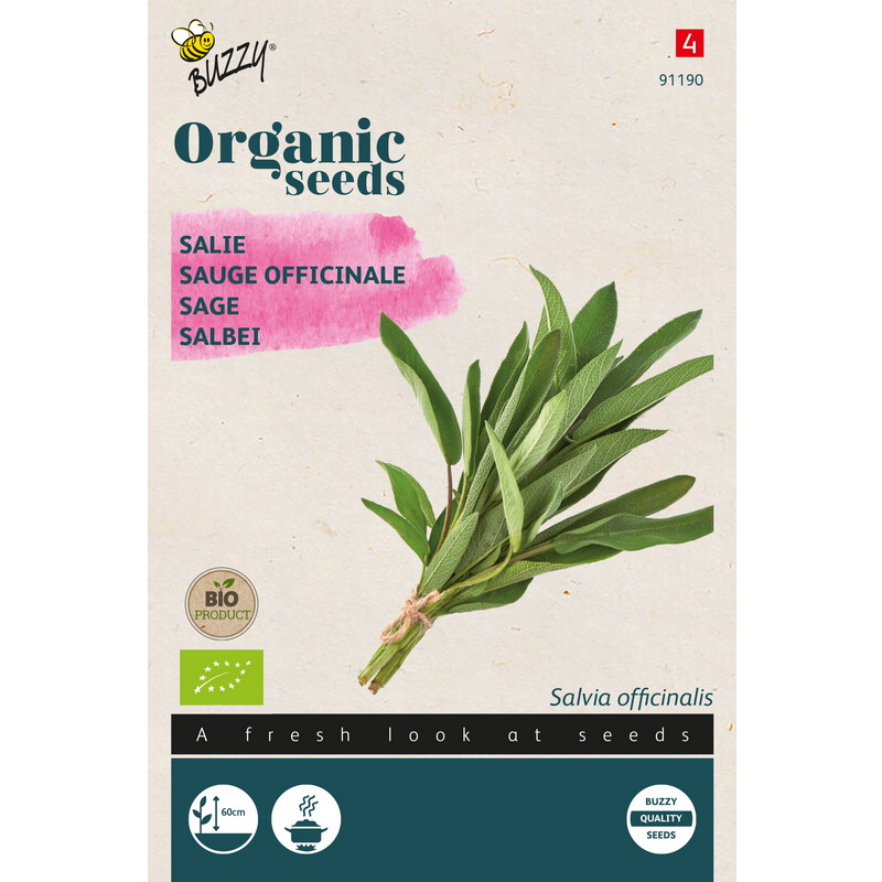 Semences bio - 91190 SAUGE OFFICINALE - BUZZY Organic