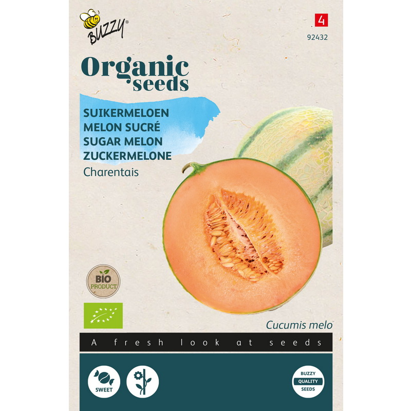 Semences bio - 92432 MELON SUCRE CHARENTAIS - BUZZY Organic