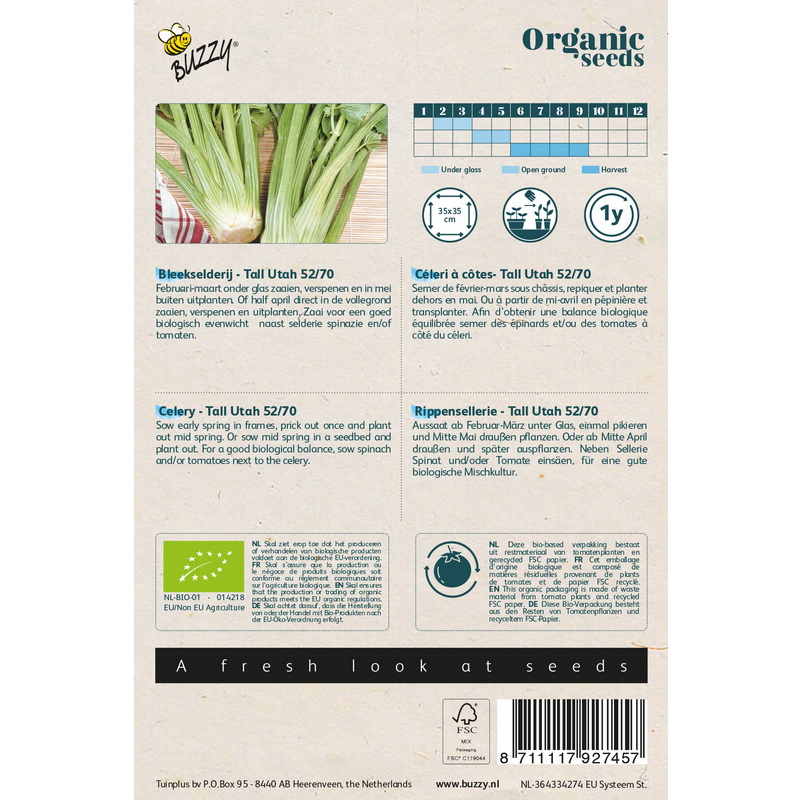 Semences bio - 92745_1 CELERI TALL UTAH 5270 - BUZZY Organic