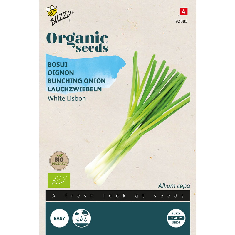 Semences bio - 92885 OIGNON BLANC DE LISBONE - BUZZY Organic
