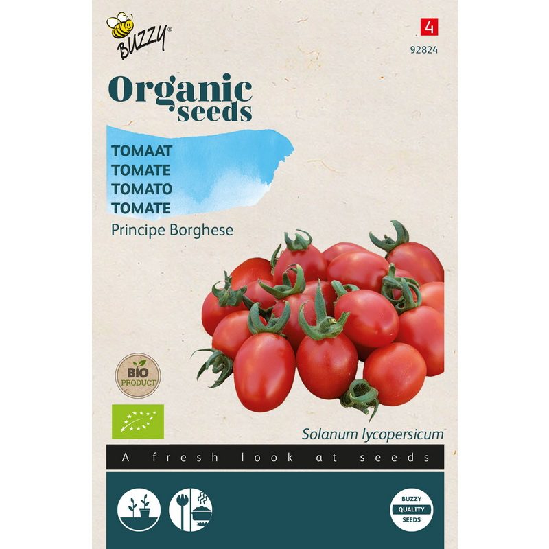 Semences bio - 92824 TOMATE PRINCIPE BORGHESE - BUZZY Organic