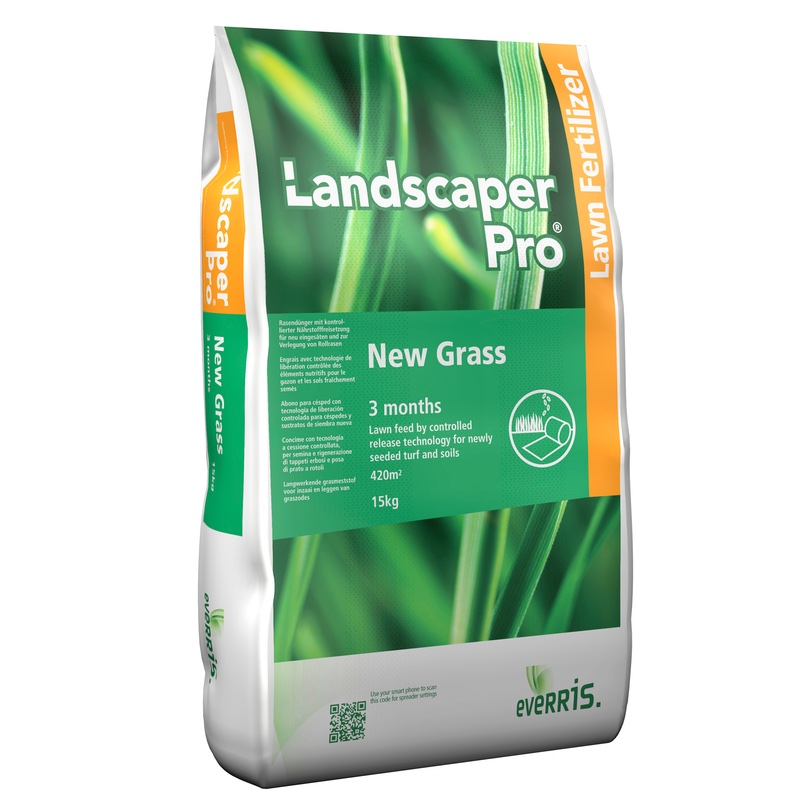 Engrais gazon professionnel – Landscaper Pro NEW GRASS 3 mois – 15 kg – 420 m² – Everris