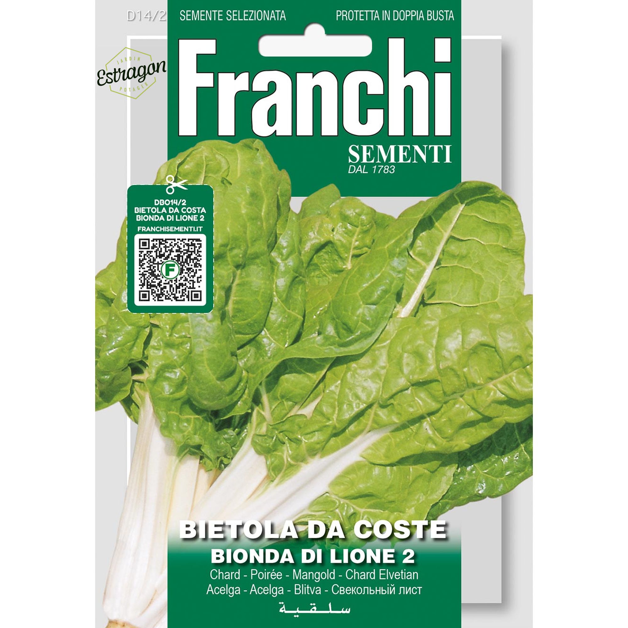 8012450700135 - DBO14-2 - Graines - Poiree tige claire de lion - Bietola da costa bionda di lione 2 - 8 gr - Franchi