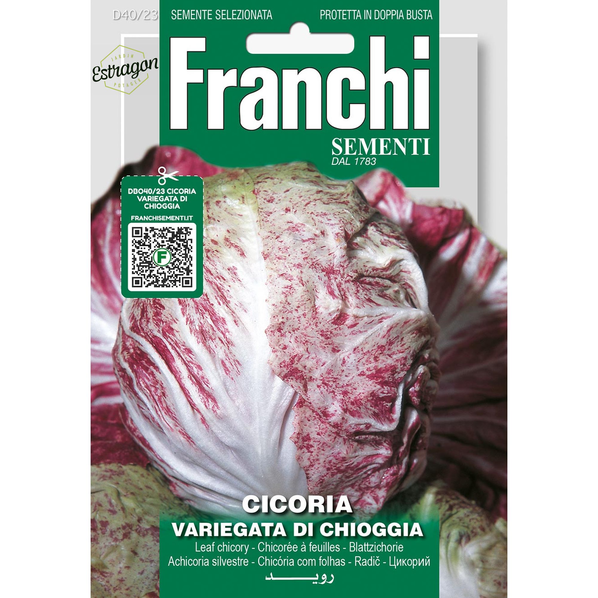 8012450700944 - DBO40-23 - Graines - Chicoree a feuilles - Cicoria Variegata di Chioggia - 12 gr - Franchi