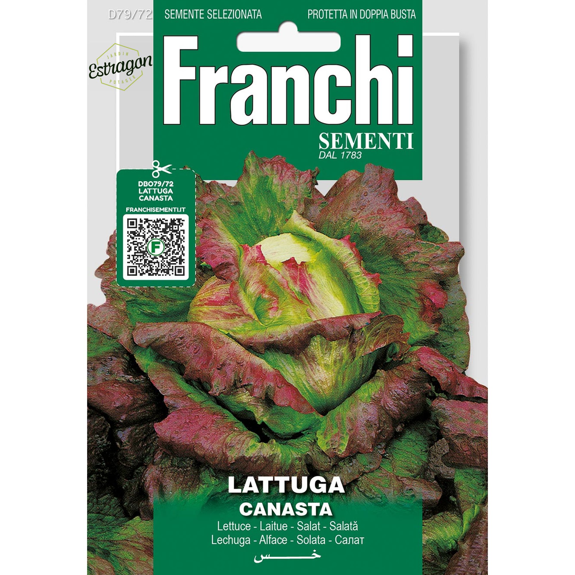 8012450701866 - DBO79-72 - Graines - Laitue Canasta - Lattuga Canasta - 5 gr - Franchi