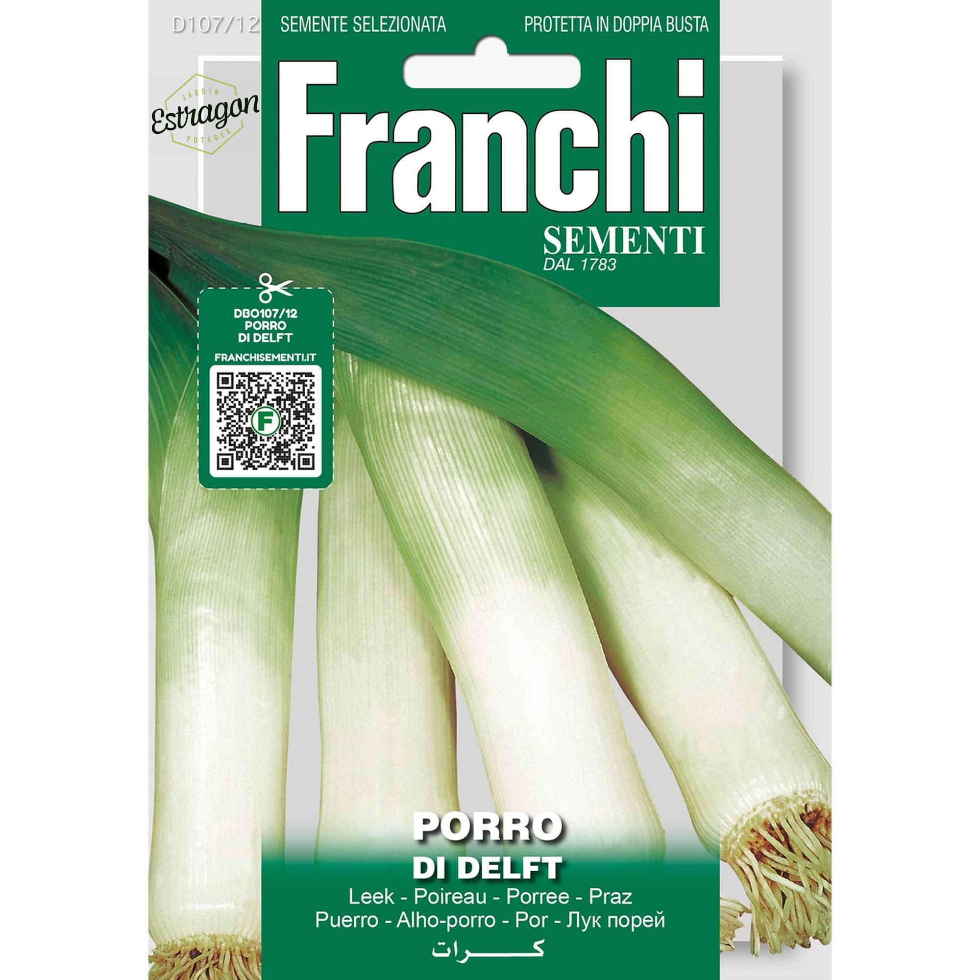 8012450702412 - DBO107-12 - Graines - Poireau de Delft- Porro di Delft - 5 gr - Franchi
