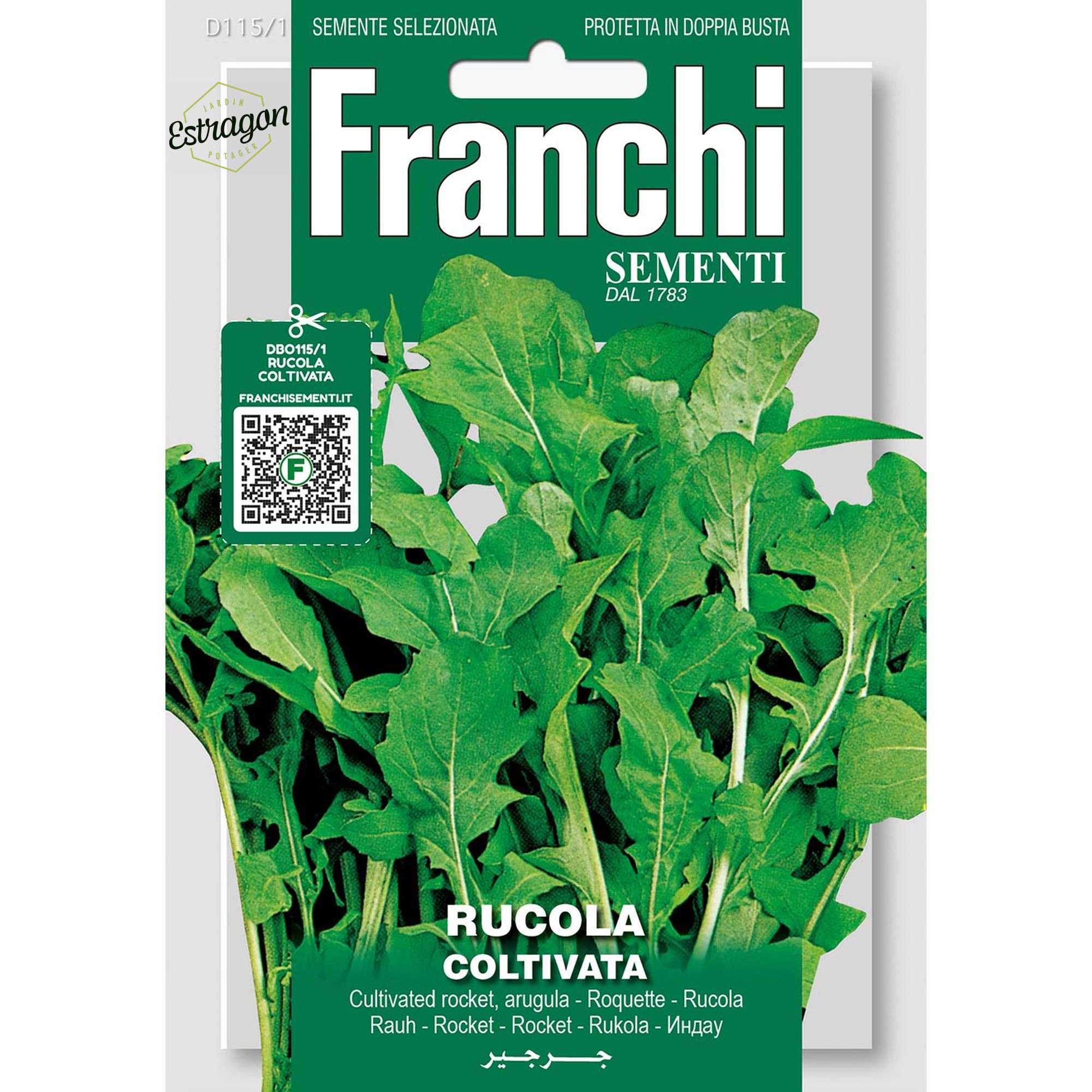 8012450702689 - DBO115-1 - Graines - Roquette cultivee - Rucola coltivata - 15 gr - Franchi