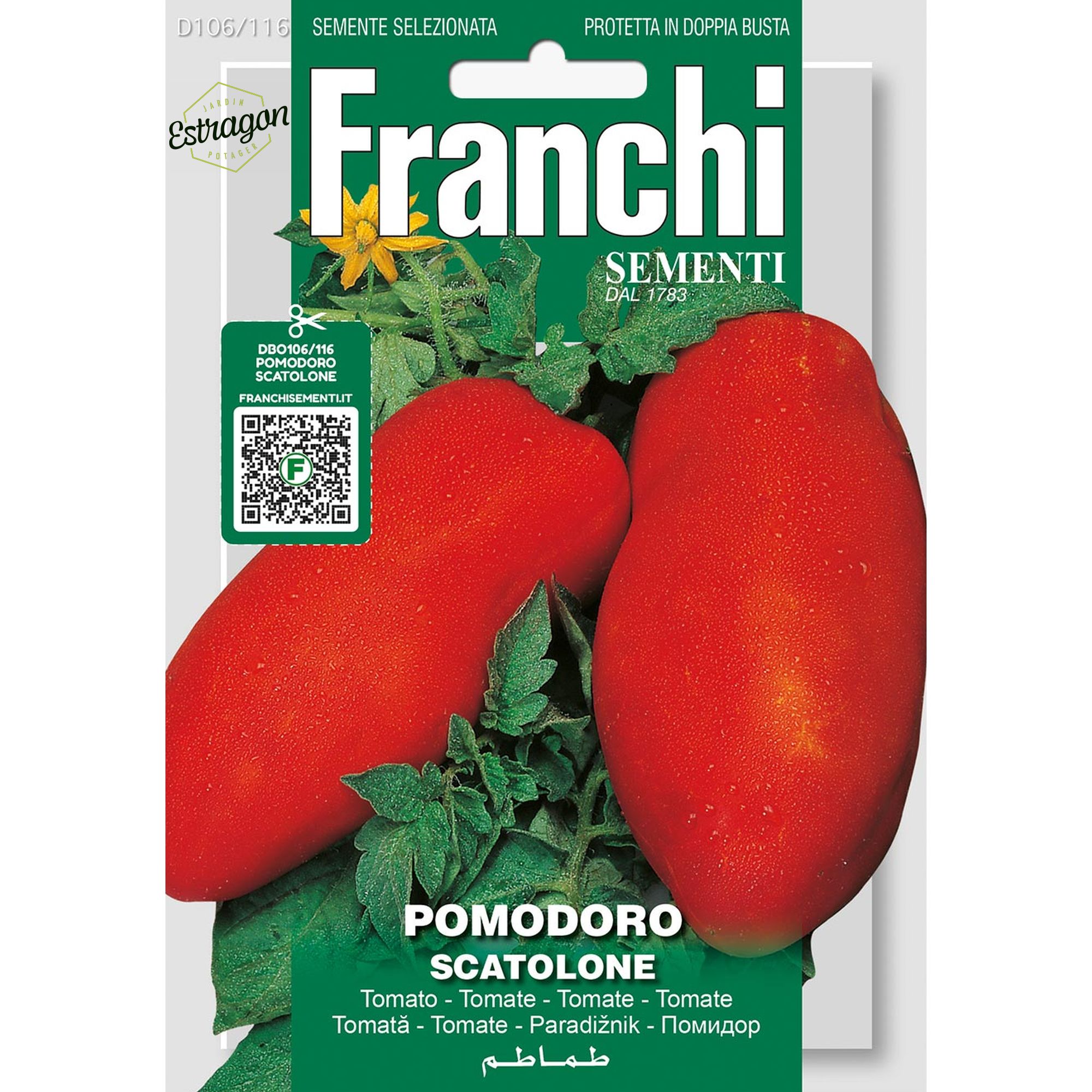 8012450708179 - DBO106-116 - Graines - Tomate - Pomodoro Scatolone - 1 gr - Franchi