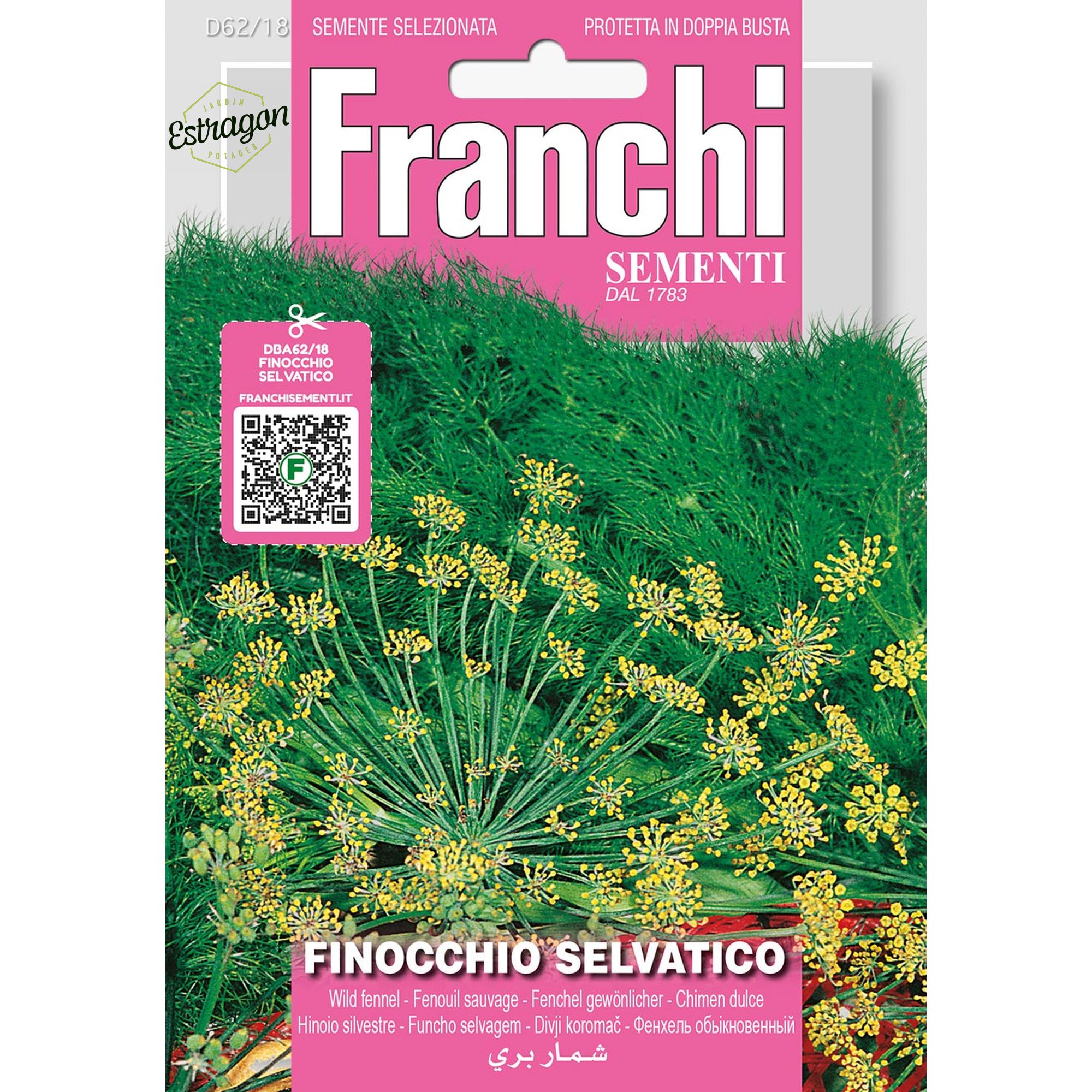 8012450715764 - DBA62-18 - Graines - Fenouil sauvage - Finocchio selvatico - 4 gr - Franchi