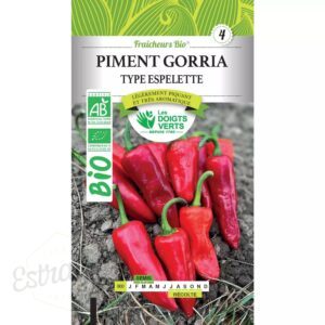Graines - Piment Gorria type Espelette bio - 0,4 gr - Les Doigts Verts