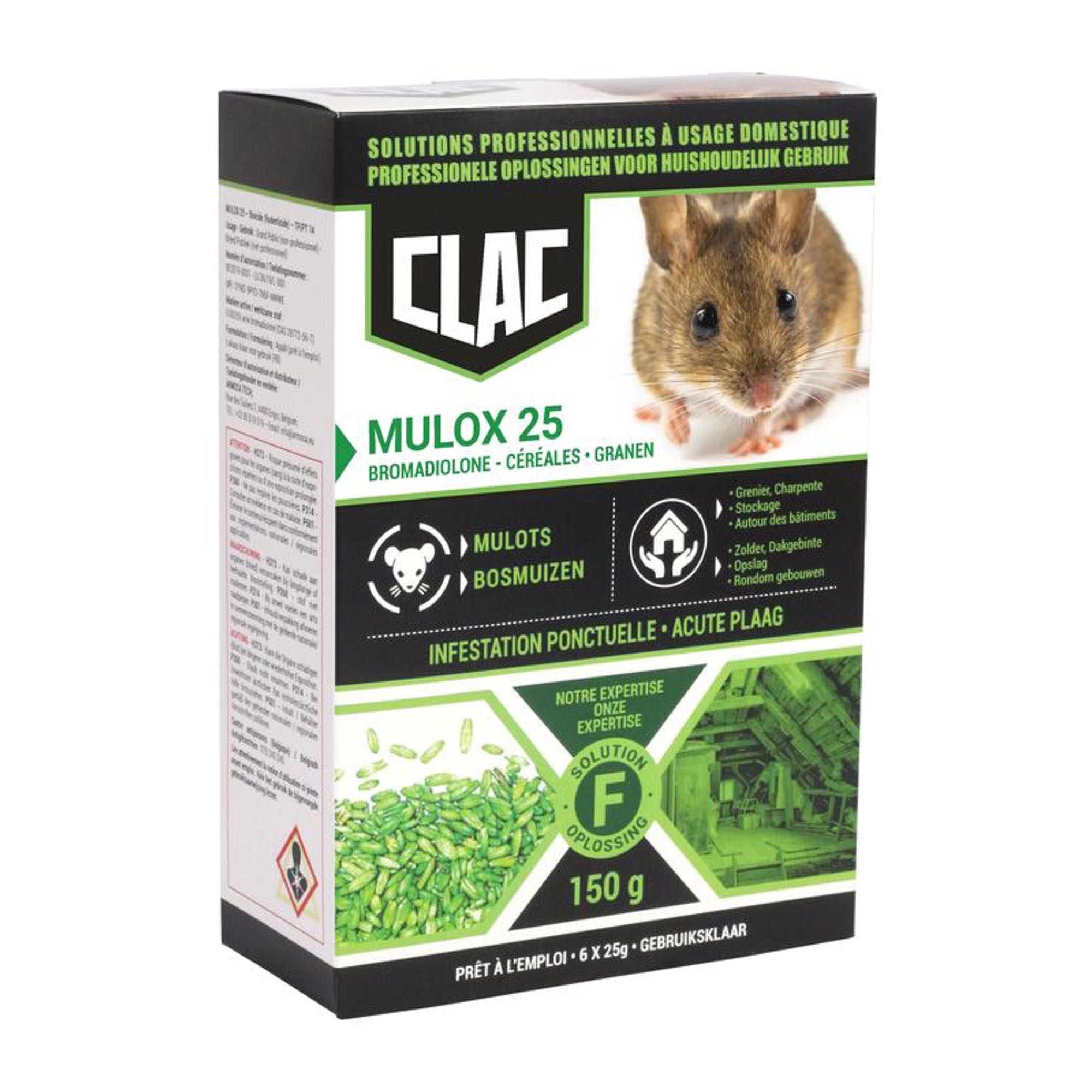 Anti-mulots - Mulox 25 - Clac
