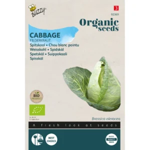 graines chou blanc pointu filderkraut bio 0,1 gr buzzy organic